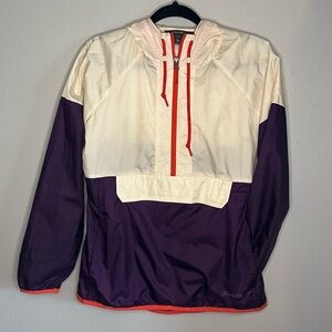 Eddie Bauer Women's Anorak Windbreaker Hoodie Pullover